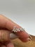 Anel LOVE cravejado em prata 925 com banho de ródio branco (tam 20) - comprar online