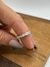 Anel aparador zircônias embutidas em prata 925 com banho de ródio branco - comprar online