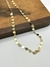 Colar longo com plaquinhas coração banhado a ouro 18k (50cm + extensor) - comprar online