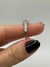 Anel solitário 5mm com borda cravejada e meia aliança em Prata 925 com banho de ródio branco (tam 14/15) na internet