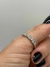 Anel meia aliança corações 3mm em Prata 925 com banho de ródio branco (tam 20/21) - Paula Bruhn