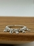 Anel personalizado corrente com letras pendentes em Prata 925 com banho de ouro 18k - Paula Bruhn