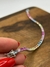Pulseira riviera raimbow em Prata 925 com banho de ródio branco, 17cm na internet