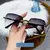 Óculos de sol sem moldura para mulheres, viseiras de sol transparentes, lentes - loja online