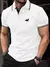 Nova camiseta masculina clássico de manga curta camisa polo verão topo casual - Mavik