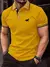 Nova camiseta masculina clássico de manga curta camisa polo verão topo casual - loja online