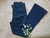 Calça Jeans Feminina Flare Barra Larga Azul Escuro - comprar online