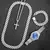 Conjunto corrente + relógio + pulseira na cor prata - loja online