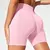 High Waist Shorts for Women Fashion Fitness Solid Color