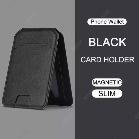 Magnetic Card Wallet – MagSafe-Compatible Credit Card Holder – PU Leather Cell Phone Case Card Pocket for Apple iPhone and Samsung - buy online