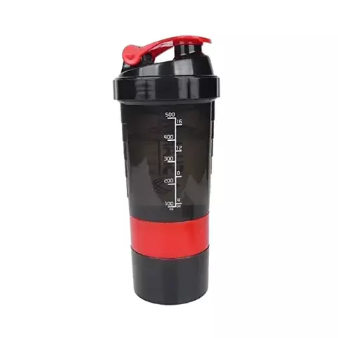 Sports Bottle with Supplement Compartment 2-in-1 Fitness Cup for Hydration and Nutrition