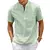 Men's Cotton Linen Shirt Casual Pocket on internet