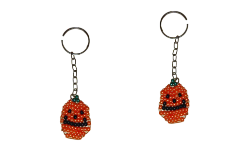 Chaveiro de abóbora de missanga artesanal - comprar online