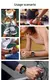 Imagem do Smartwatch com chamada de dente azul para homens e mulheres, 1,01 ", lanterna, e