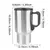 Água café leite caneca térmica acampamento viagem chaleira 12v 450ml aquecime - Utilidades e ofertas