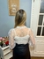 Blusa Tule Manga Bufante Princesa 3/4 em Tule Transparente - Lauriê Lourenço Store