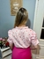 Blusinha Listrada Estampa Coração Manga Drapeada - Lauriê Lourenço Store
