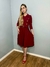 Vestido Evangélico Mídi Godê Manga Bufante Longa - comprar online