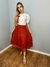 Conjunto Modesto Saia Renda e Blusa Laço - comprar online