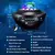 Luminaria Projetor Luzes Noturna Com Bluetooth Gira Estrelas Galaxia E59 - comprar online