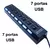 Imagem do Hub de usb 7 portas 2.0 extensor ultra rapido com botão liga/desliga conversor expansor para pc computador não