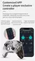 2025 aolion controlador de jogos sem fio gamepad com pc/switch/ios/android/steam mito preto wukong rgb hall efeito compatível na internet