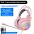 Imagem do G60 gaming headset 7.1 estéreo svirtual surround baixo fone de ouvido com microfone luz led para computador pc gamer dobrável g58