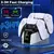 FC400 PS5 Controlador Carregador LED luz Suporte Duplo Carregador Dock PS5 Controlador Estação de Carregamento Acessórios para PlayStation 5 - loja online