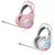G60 gaming headset 7.1 estéreo svirtual surround baixo fone de ouvido com microfone luz led para computador pc gamer dobrável g58 - Future Gamer