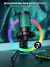 Microfone para jogos USB AmpliGame RGB com toque de luz mudo, microfone condensador com tripé para PC, PS4/5, laptop streaming podcasting -A2 na internet
