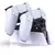 Estação de carregamento DualSense tipo C para PS5 Carregamento duplo Suporte para carregador de dock para o controle de jogo sem fio DualSense do PlayStation 5 na internet