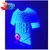 Camisas Decorativa Luz LED Espelhada 3D Para Decoração Iluminação Ilustrativo Azul 54122AZ