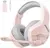 BINNUNE BW01 Fone de ouvido sem fio para jogos para PC PS4 PS5 Playstation 4 5, 2.4G sem fio Bluetooth USB Gamer Fones de ouvido com microfone