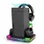 Ipega PG-XBX028S doca de carregamento para xbox série x rgb base ventilador refrigeração controlador jogo lidar com carregador tipo c com suporte fone ouvido - comprar online