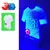 Camisas Decorativa Luz LED Espelhada 3D Para Decoração Iluminação Ilustrativo Azul 54122AZ - comprar online