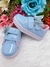 Tênis Azul Bebê Verniz Rosa Aplique Borboleta Velcro Meninas - comprar online