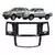 9- MOLDURA TOYOTA HILUX SW4 06|15 AR DIGITAL ANALOGICO BLACK PIANO - 6161