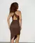Vestido Feminino Midi em Ribana Assimétrico Alça Cruzada Tatiane Ref. 1383 - comprar online