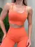 Conjunto Fitness em Poliamida Top Alça Fina e Calça Levanta Bumbum Lavinia Ref. 1571