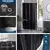 Cortina de chuveiro transparente à prova d'água, cortinas de banho de plástico branco. - comprar online