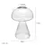 Vaso de vidro cogumelo transparente, garrafa de aromaterapia, vaso pequeno para casa