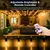 Solar String Lights com lâmpadas LED inquebráveis, intempéries penduradas luzes, luzes ao ar livre do pátio. na internet