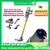 Aspirador de Pó Portátil Sem Fio ABIR VC205, 27000PA, Sensor de Poeira Inteligente, Tela de Toque LED, Controlo Automático de Velocidade, Eliminador Portátil de Ácaros