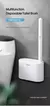 IZEFS Escova de vaso sanitário descartável com líquido de limpeza, ferramenta na internet