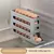 Caixa de armazenamento anti-queda ovo para a bancada da cozinha, porta lateral do refrigerador.