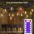 Imagem do Solar String Lights com lâmpadas LED inquebráveis, intempéries penduradas luzes, luzes ao ar livre do pátio.
