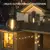 Solar String Lights com lâmpadas LED inquebráveis, intempéries penduradas luzes, luzes ao ar livre do pátio. - Lar ideal