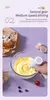 Misturador de alimentos elétrico sem fio portátil, 3 velocidades, batedor de ovos, massa de cozimento, bolo, creme, leite.