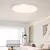 MARPOU Lâmpada de teto inteligente lâmpada LED para quarto luzes de teto com controle remoto. - comprar online