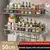 1/2 pçs sem perfurador rack de especiarias fixado na parede cozinha organizada. na internet